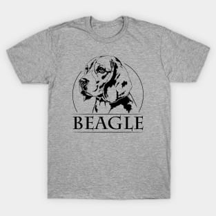 Cute Beagle dog lover portrait T-Shirt